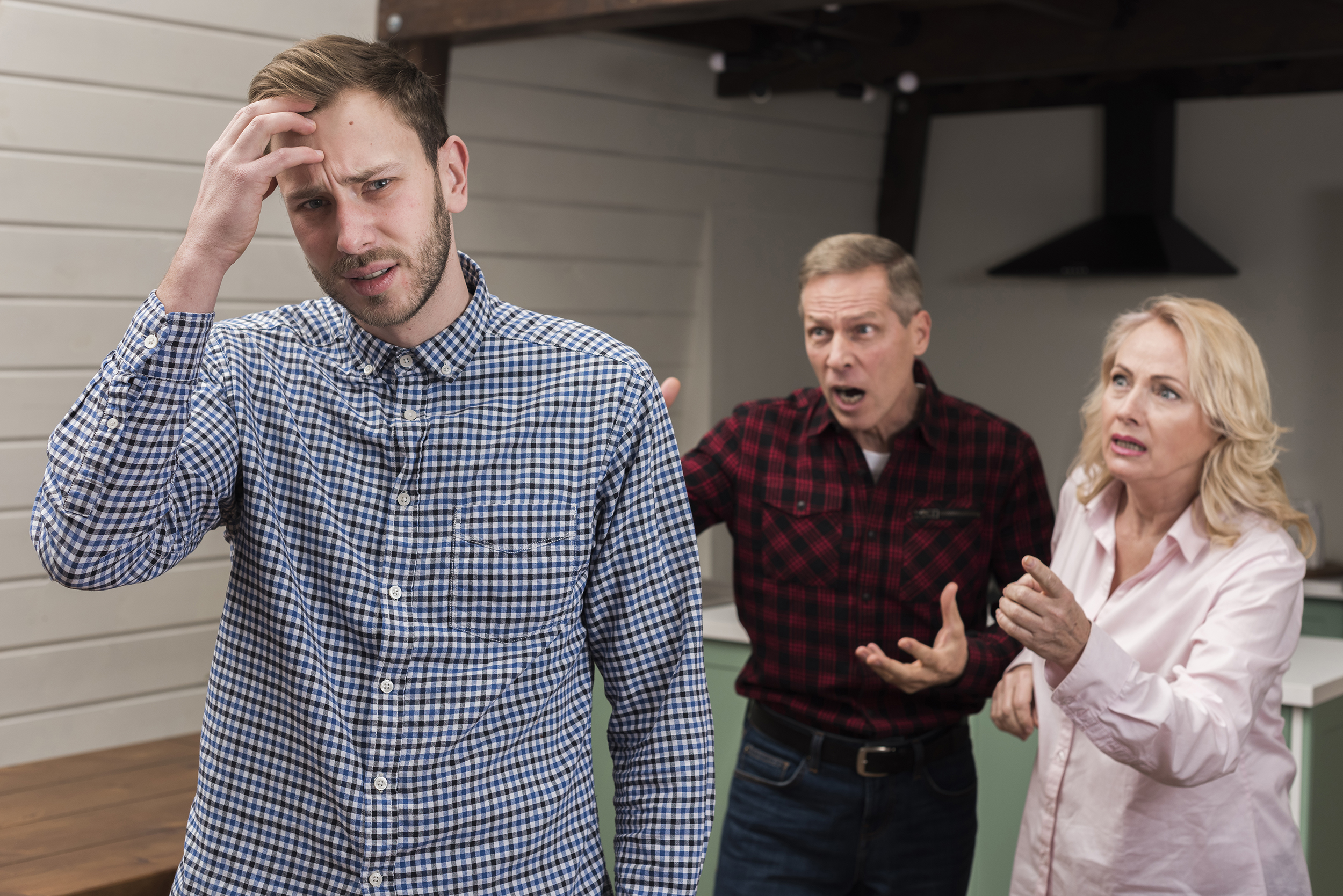 Person with Hearing Loss struggling to hear words